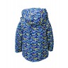 Зимняя детская куртка ФОБОС для мальчика, 243 модель, из мембраны,  синяя, вид сзади.
