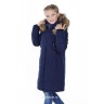 Пальто  зимнее O'HARA для девочки d9306, синее.