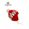Зимняя вязанная шапка ЛАППИ Кидс, арт. B7, красная.