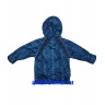 Куртка детская ФОБОС из мембраны, 223 модель, цвет синий, вид сзади.