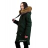 Удлиненная зимняя куртка O'HARA  d0301, темно-зеленая.