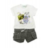 Летний детский комплект FOX из шорт с футболкой для мальчика, арт. 7015, белый.